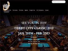 Tablet Screenshot of derbycityclassic.com